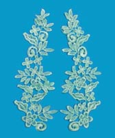 Páros csipke rátét 25x10 cm - MENTA